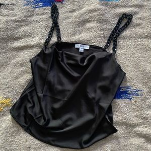 And Now This Satin Chain Link Cami